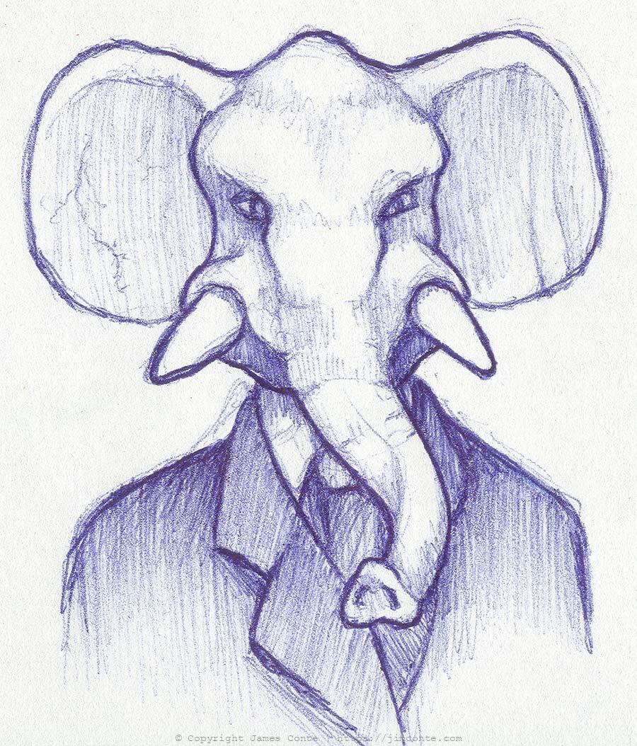 Drawing of an Elephant